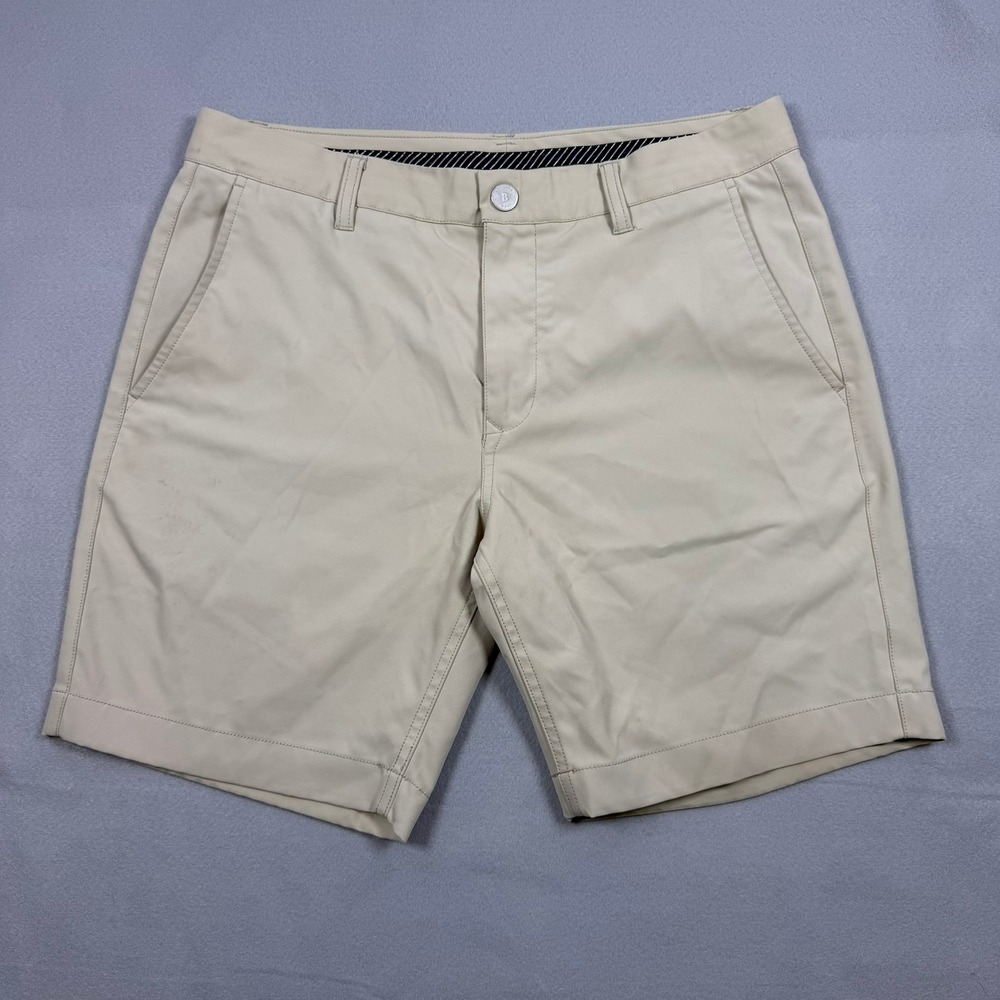 Bonobos Golf Mens 32 Khaki Tan 8 Inch Inseam Performance Chino Shorts
